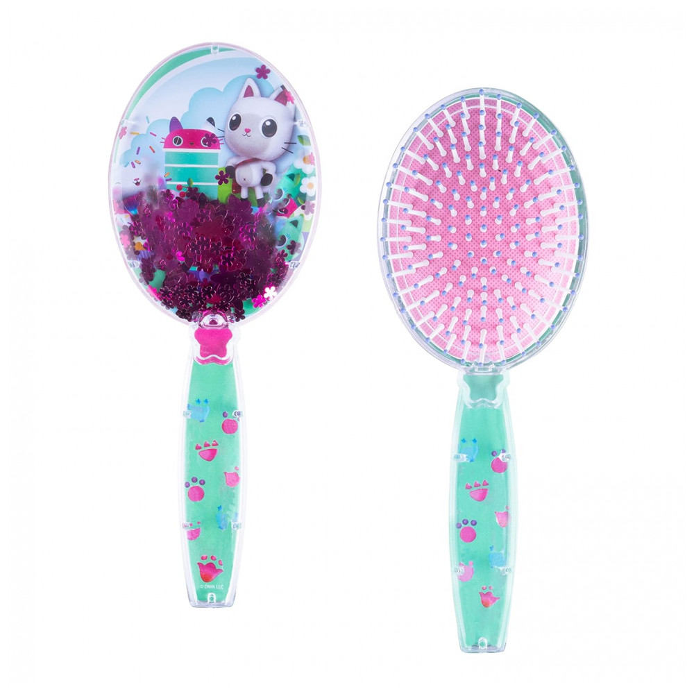 ECTQY9T1Y1BB0B_0-2.jpg - Escova de Cabelo Gabbys Dollhouse com Estrelas Brilhantes Mágicas e Confetes HairBrush para Crianças de 3 AnosLuv Her