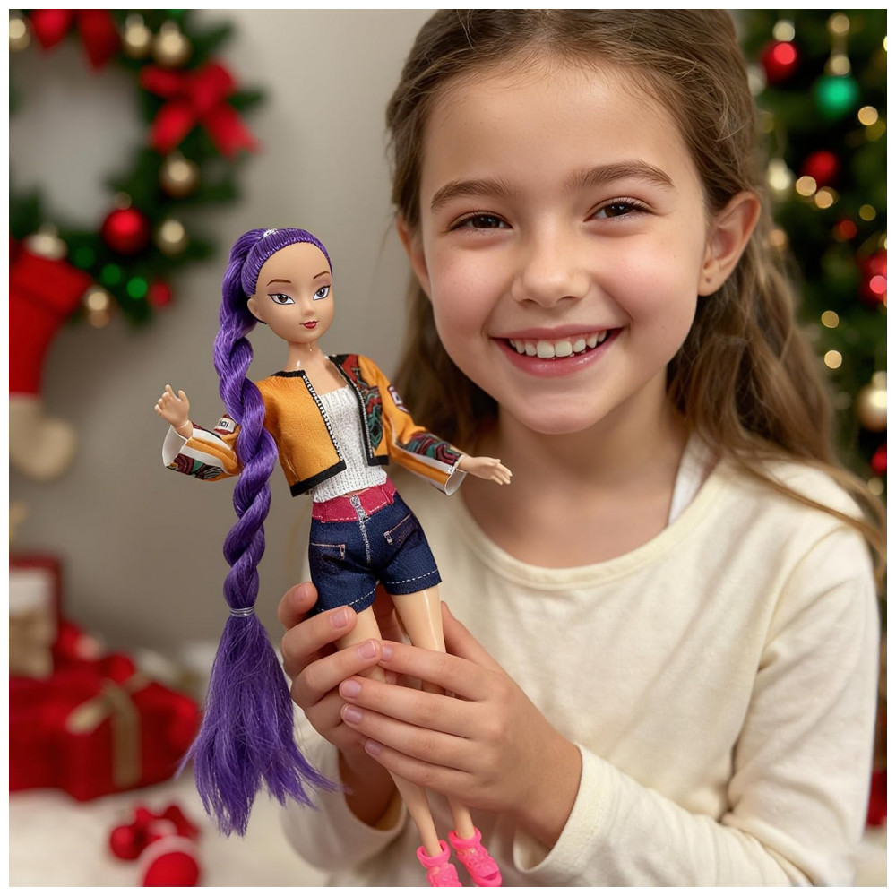 ECTQYMPQLSVF0B_6-1.jpg - Boneca Demon Hunters de 29 cm- Novidade de 2025, Ideal para Crianças, com Cabelo Vermelho,Yewmow