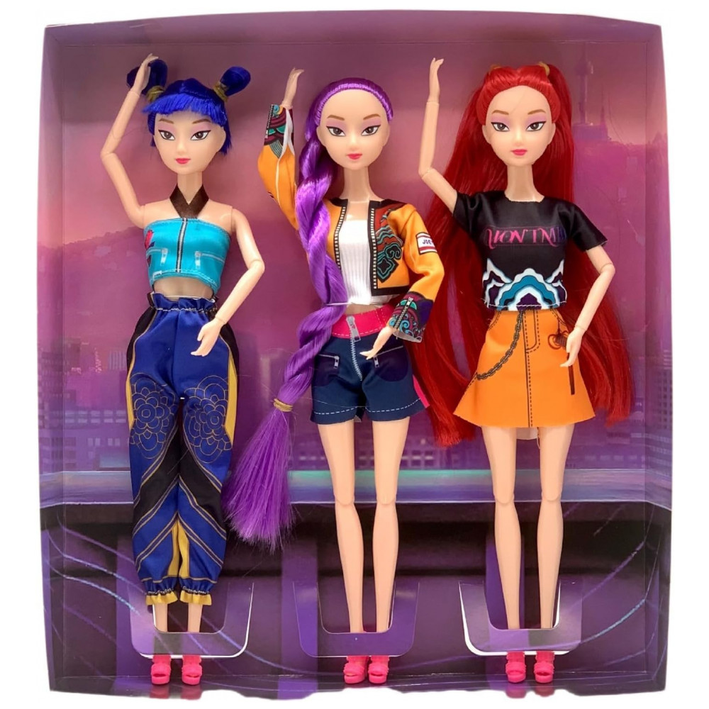 ECTQYMPQLSVF0B_8-1.jpg - Boneca Demon Hunters de 29 cm- Novidade de 2025, Ideal para Crianças, com Cabelo Vermelho,Yewmow