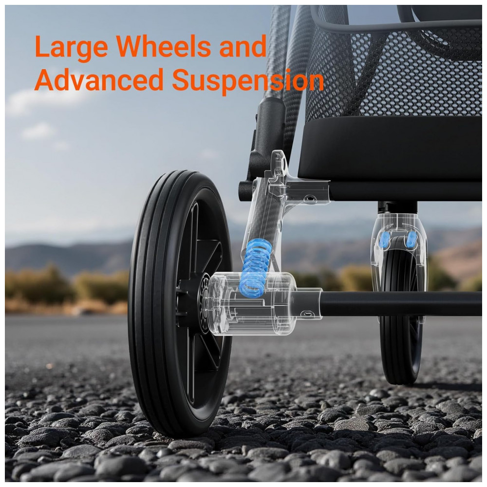 ECTQYNT335HF0B_6-1.jpg - Carrinho de Bebê MAMAZING Air Lux Carbono Vetiver - Ultraleve 72 kg Assento Reversível Berço Porta-copo Dobrável com Uma Mão