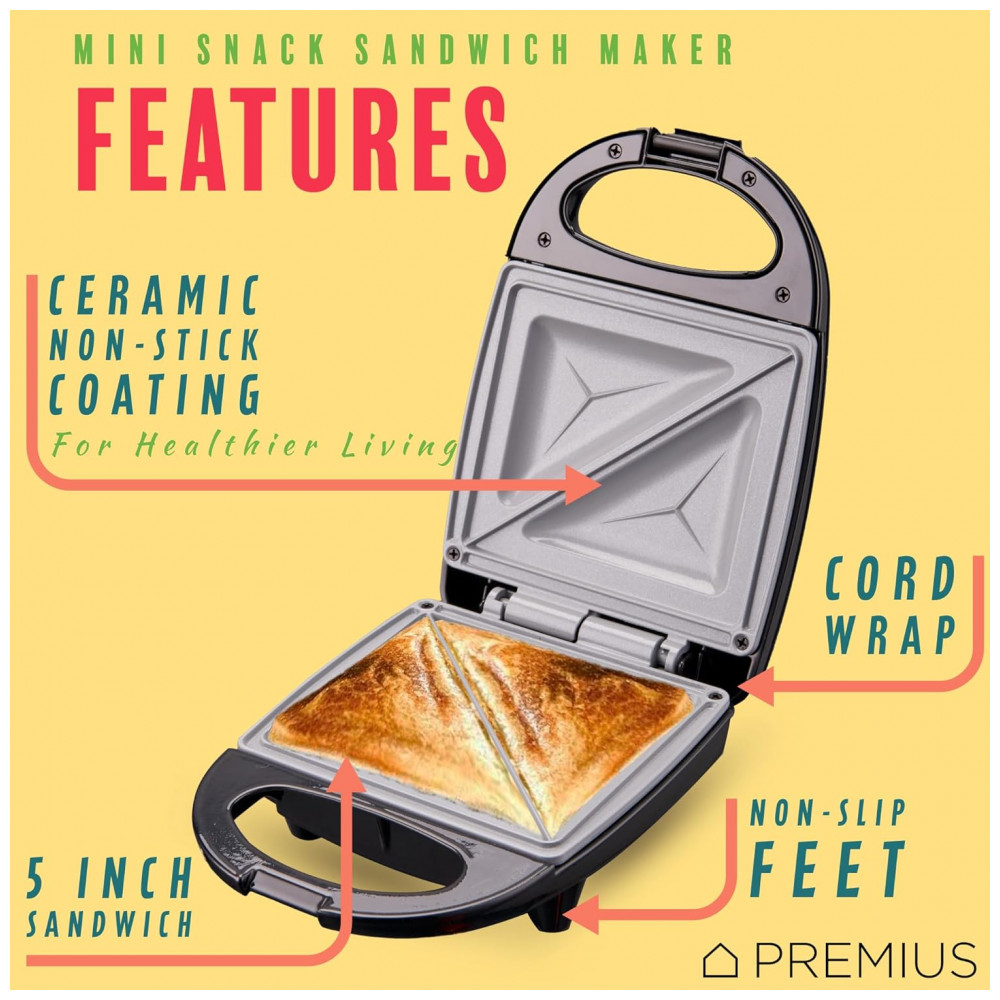 ECTQYPJP3DVD0B_1-1.jpg - Sanduicheira Mini Ceramic NonStick, Luz Indicadora, Molde de 12,7x11,2 cm, Ideal para Sanduíche de Queijo, Tosta Francesa, Panqueca, Sobremesas,PREMIUS