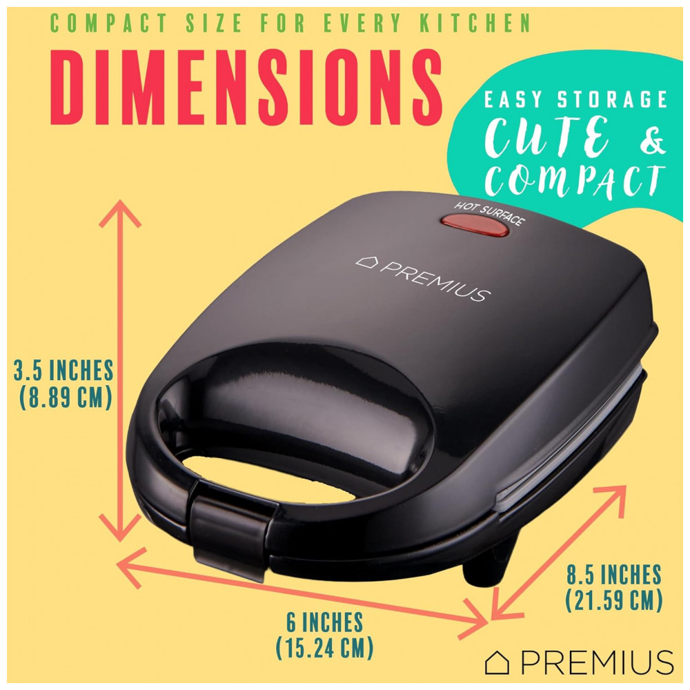 ECTQYPJP3DVD0B_4-1.jpg - Sanduicheira Mini Ceramic NonStick, Luz Indicadora, Molde de 12,7x11,2 cm, Ideal para Sanduíche de Queijo, Tosta Francesa, Panqueca, Sobremesas,PREMIUS