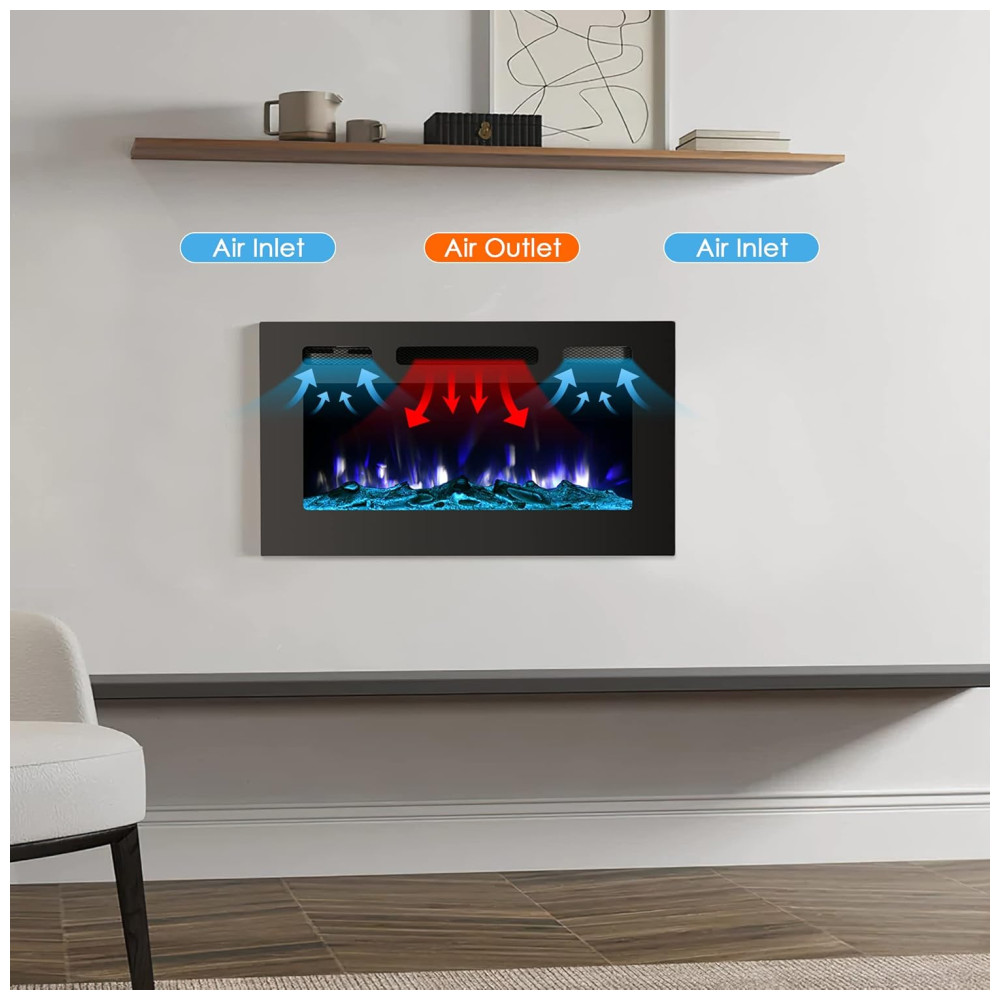 ECTQYRLVZ6H90B_5-1.jpg - PAOLFOX ECP 30 Lareira Elétrica de Embutir A43x76L com Controle Remoto 110V 1500W Preta