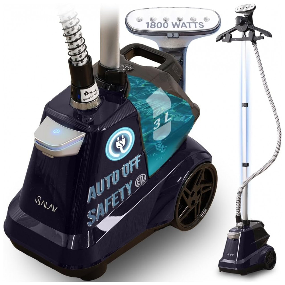 ECTQYRM8DGWD0B_0-1.jpg - SALAV Vaporizador de Roupas Comercial de Alta Performance com Desligamento Automático Inteligente, Alerta Sonoro, Controle por Pedal,
