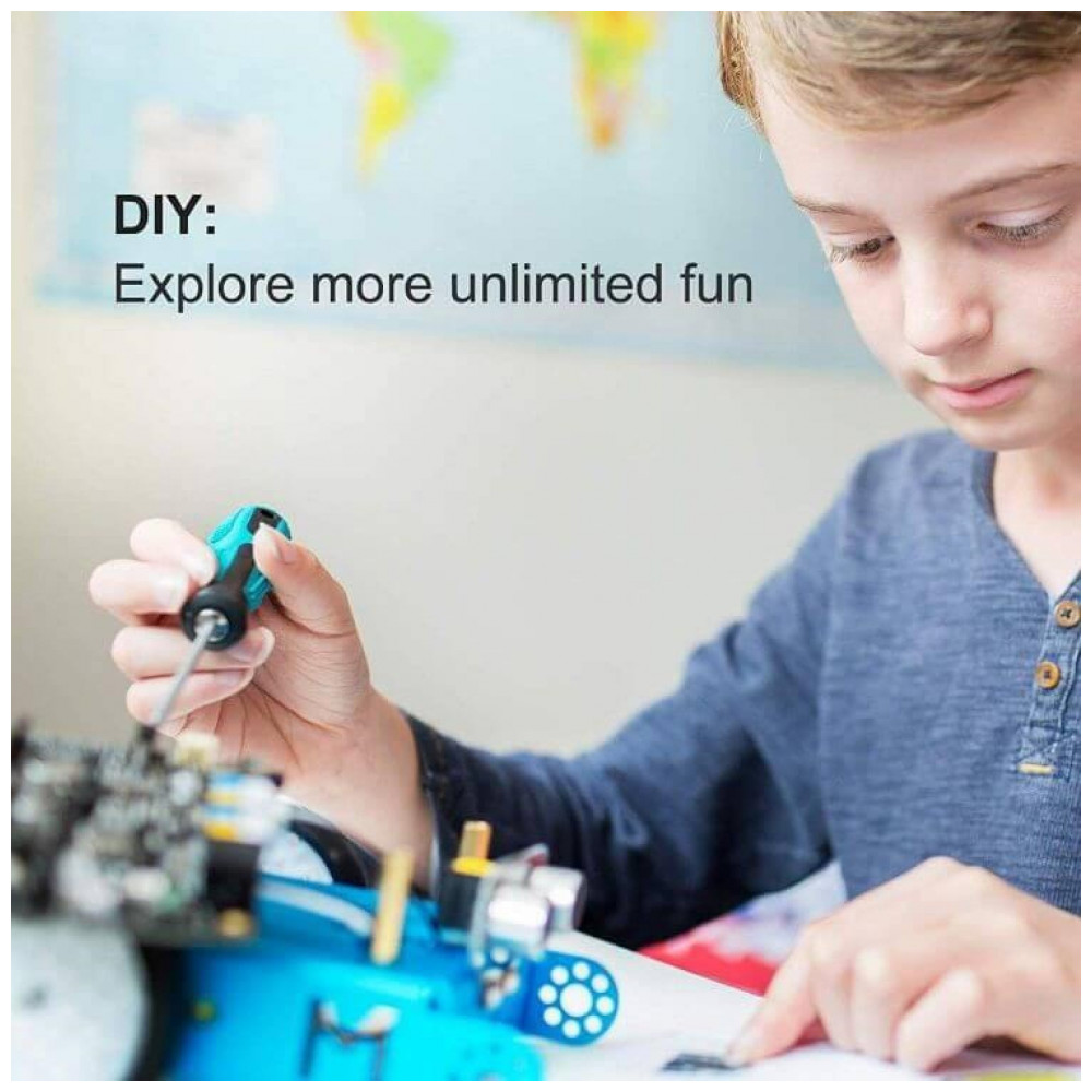 ECTQYUOJ5YL10B_5-1.jpg - Kit Makeblock Interactive Light & Sound – Expansão 3-em-1 com Sensores de Luz e Som LED RGB para mBot Robótica Educacional STEM Azul