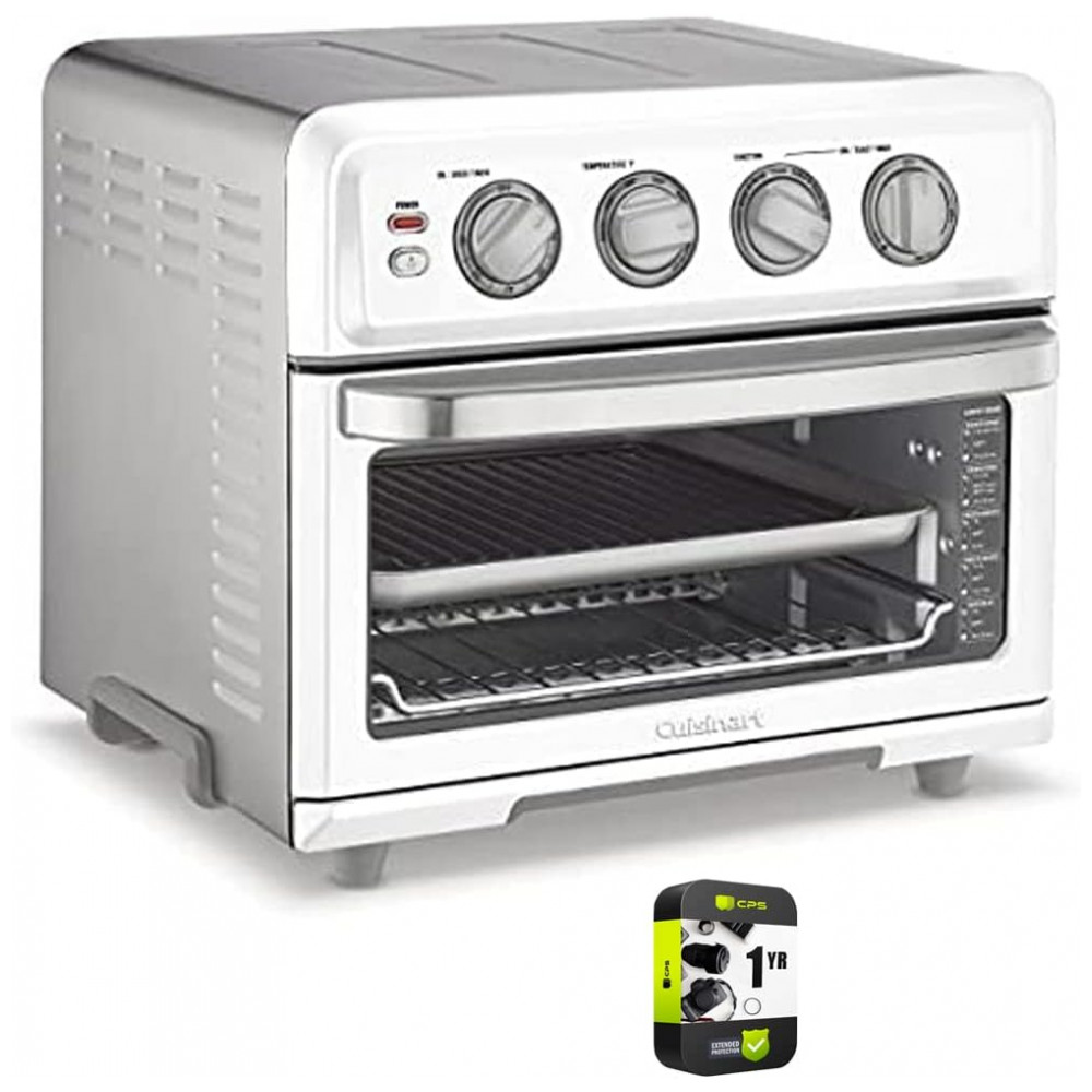 ECTQZ2XC58R90B_0-1.jpg - Forno Elétrico Air Fryer Cuisinart TOA-70W 17L Branco, 8 Funções, Grill Reversível, 1800W, Timer 60min, Inox, Fácil Limpeza