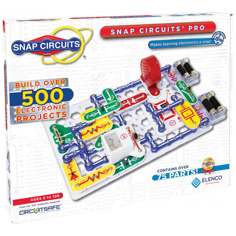 ECTQZ37W80000B_0-1.jpg - Kit de Exploração Eletrônica Snap Circuits Pro 500 em 1 da Snap Circuits