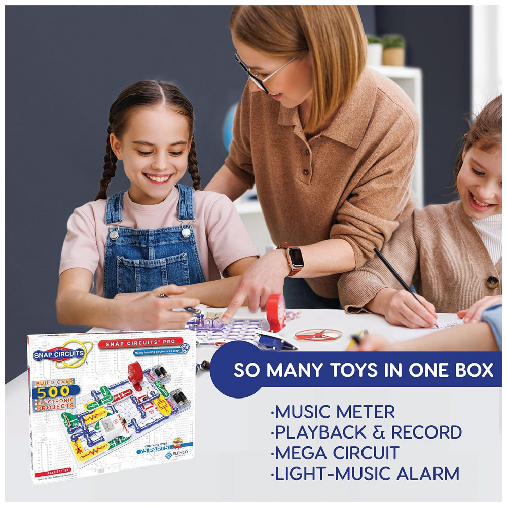 ECTQZ37W80000B_1-1.jpg - Kit de Exploração Eletrônica Snap Circuits Pro 500 em 1 da Snap Circuits