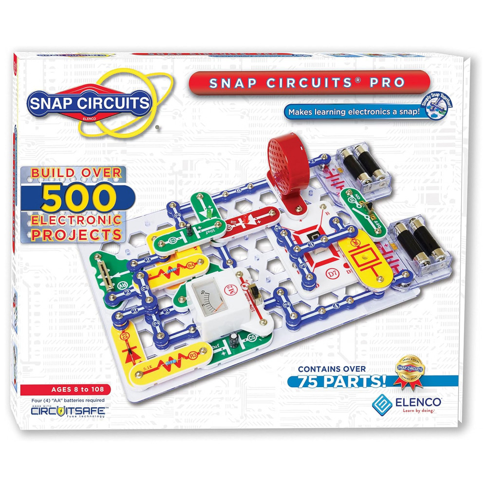 ECTQZ37W80000B_4-1.jpg - Kit de Exploração Eletrônica Snap Circuits Pro 500 em 1 da Snap Circuits