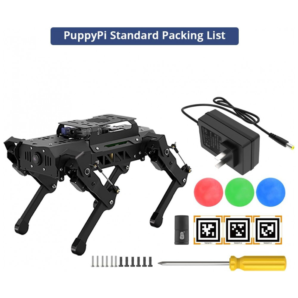 Hiwonder PuppyPi – Robô Cão Quadrúpede com Inteligência Artificial Integrada, Navegação SLAM e Interação por Voz – Kit Educacional com Raspberry Pi 5 (4GB) - Imagem 9