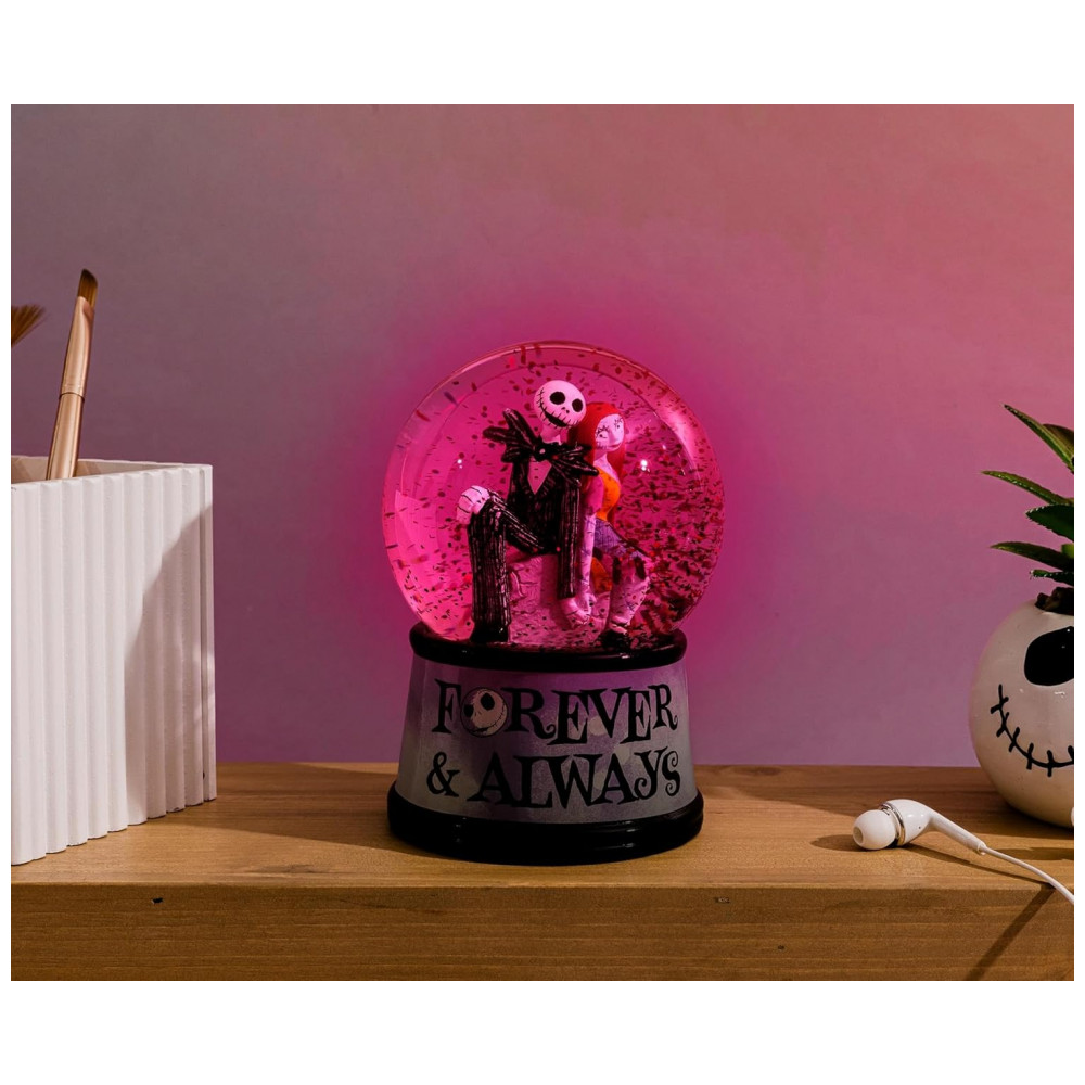 ECTQZ4S1VGJD0B_6-1.jpg - Globo de Neve Iluminado Disney O Estranho Mundo de Jack Forever & Always, 15cm, com Glitter e Música