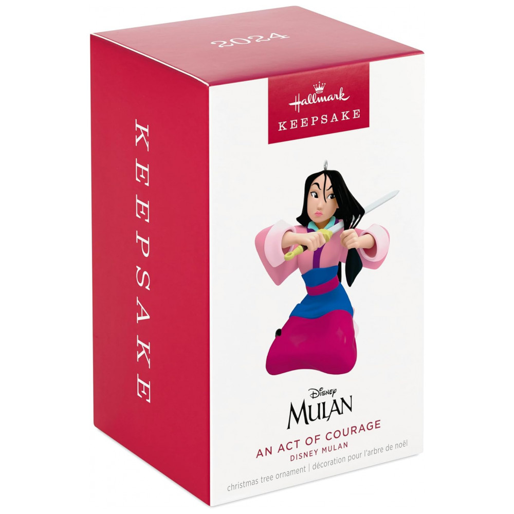 ECTQZ4TNG9XC0B_2-1.jpg - Enfeite de Natal Hallmark Keepsake Disney Princess, Mulan Um Ato de Coragem, Plástico 6,7x7,9x6,4 cm