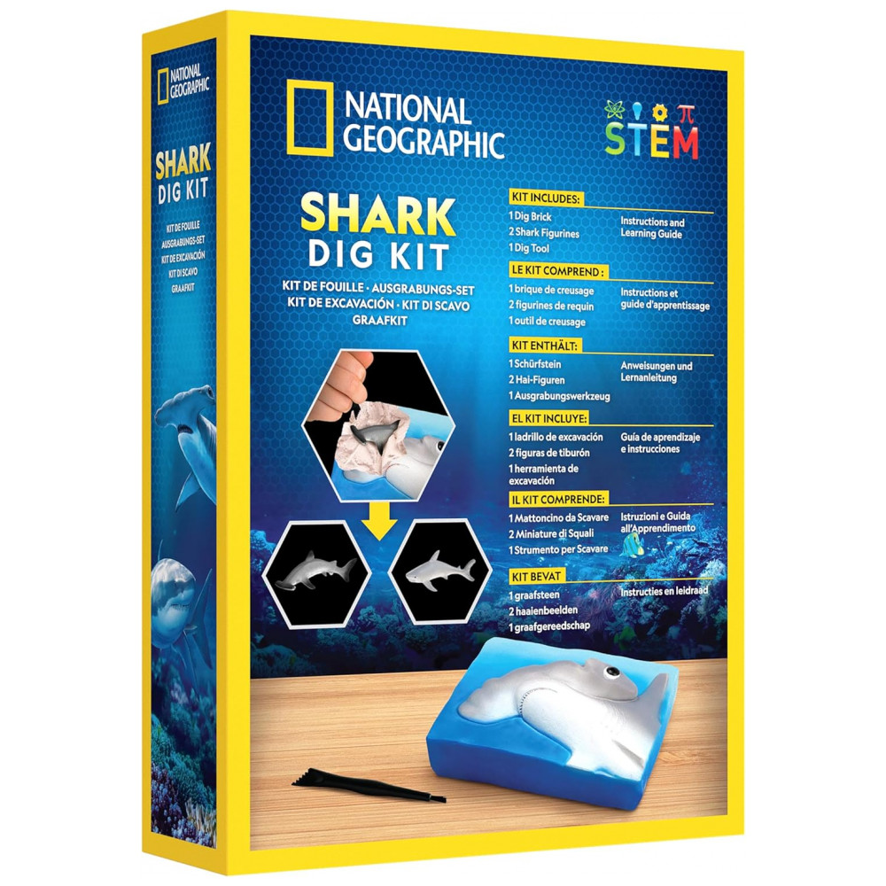 ECTQZGH689GD0B_3-1.jpg - Kit de Escavação de Tubarões – Brinquedo Educativo STEM Presente Criativo para Crianças National Geographic