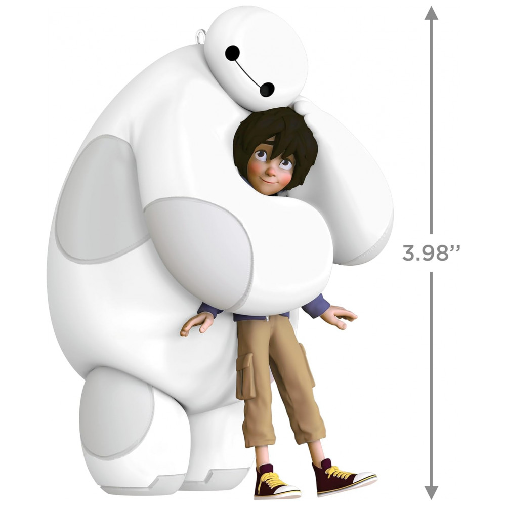 ECTQZGRXK9XC0B_4-1.jpg - Enfeite de Natal Hallmark Keepsake Disney Big Hero 6 10º Aniversário Hiro e Baymax, Plástico 7,4x10,1x6,7 cm