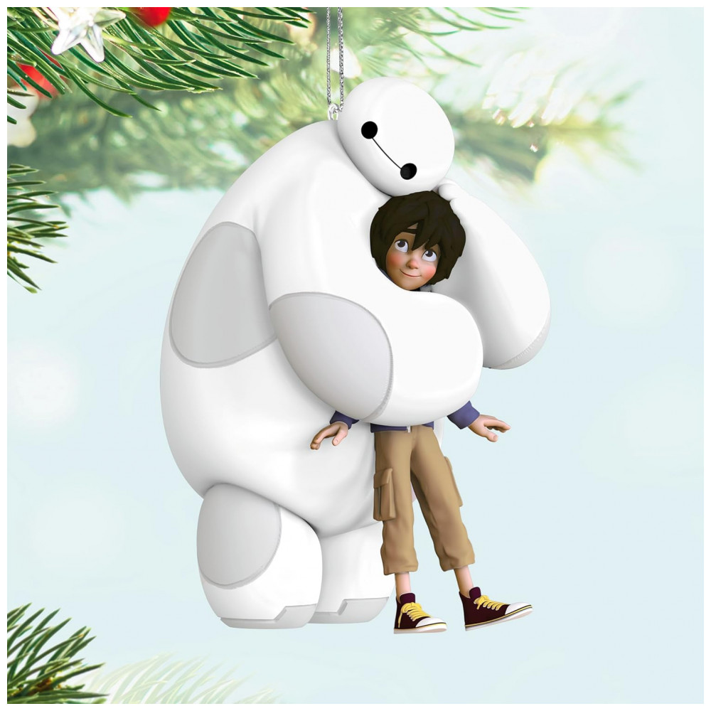 ECTQZGRXK9XC0B_5-1.jpg - Enfeite de Natal Hallmark Keepsake Disney Big Hero 6 10º Aniversário Hiro e Baymax, Plástico 7,4x10,1x6,7 cm