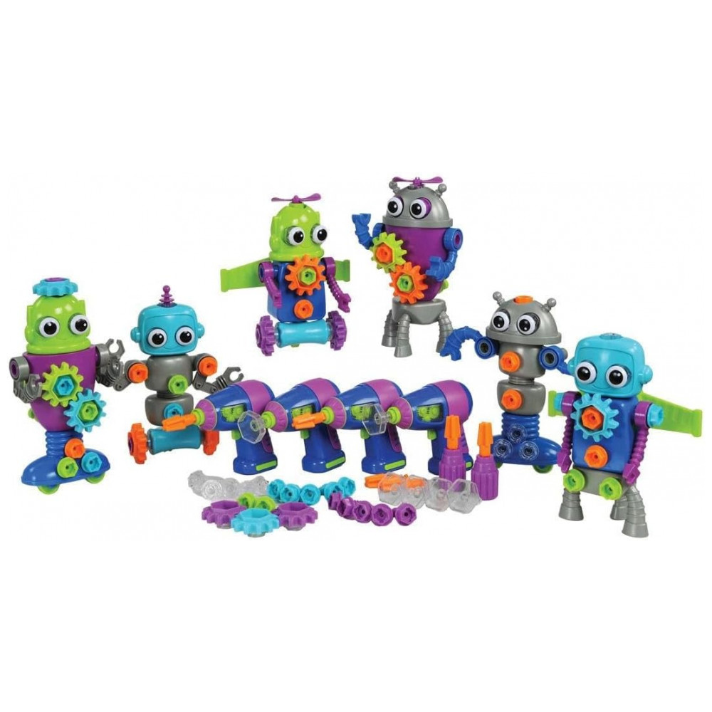 Learning Resources Design & Drill Workshop – Kit Educacional com Furadeira de Brinquedo, Parafusos e Placas para Crianças a partir de 3 anos