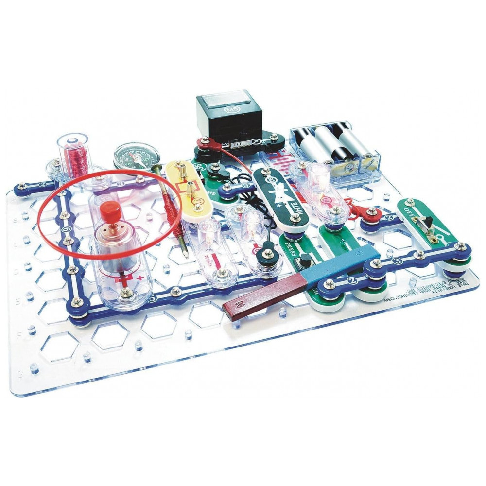 ECTQZMWGQ9170B_0-1.jpg - Snap Circuits STEM – Kit Educacional de Eletrônica com Mais de 85 Projetos para Crianças a Partir de 8 Anos