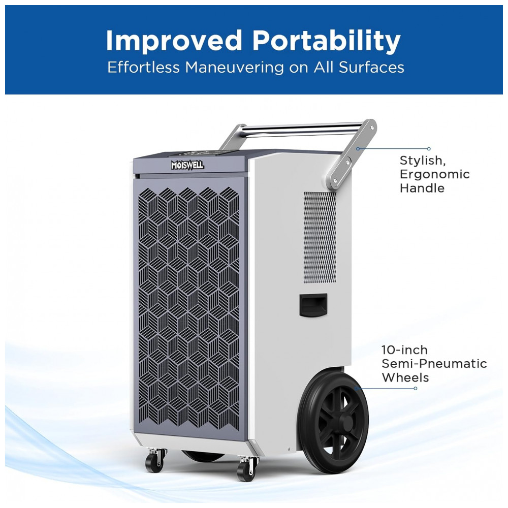 ECTQZNH22SHD0B_4-1.jpg - Desumidificador Comercial de 123 litros com Bomba e Mangueira de Drenagem para Porões Desumidificador de Grau Comercial ResistenteMoiswell