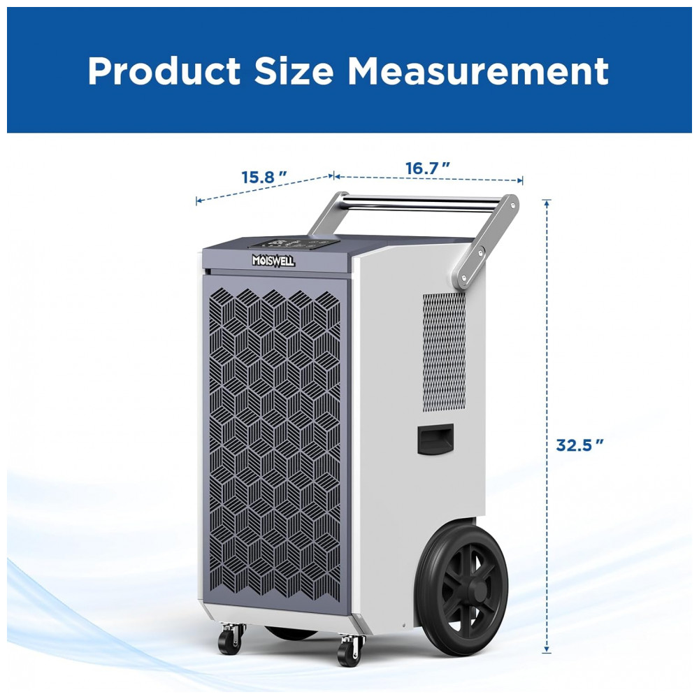 ECTQZNH22SHD0B_6-1.jpg - Desumidificador Comercial de 123 litros com Bomba e Mangueira de Drenagem para Porões Desumidificador de Grau Comercial ResistenteMoiswell