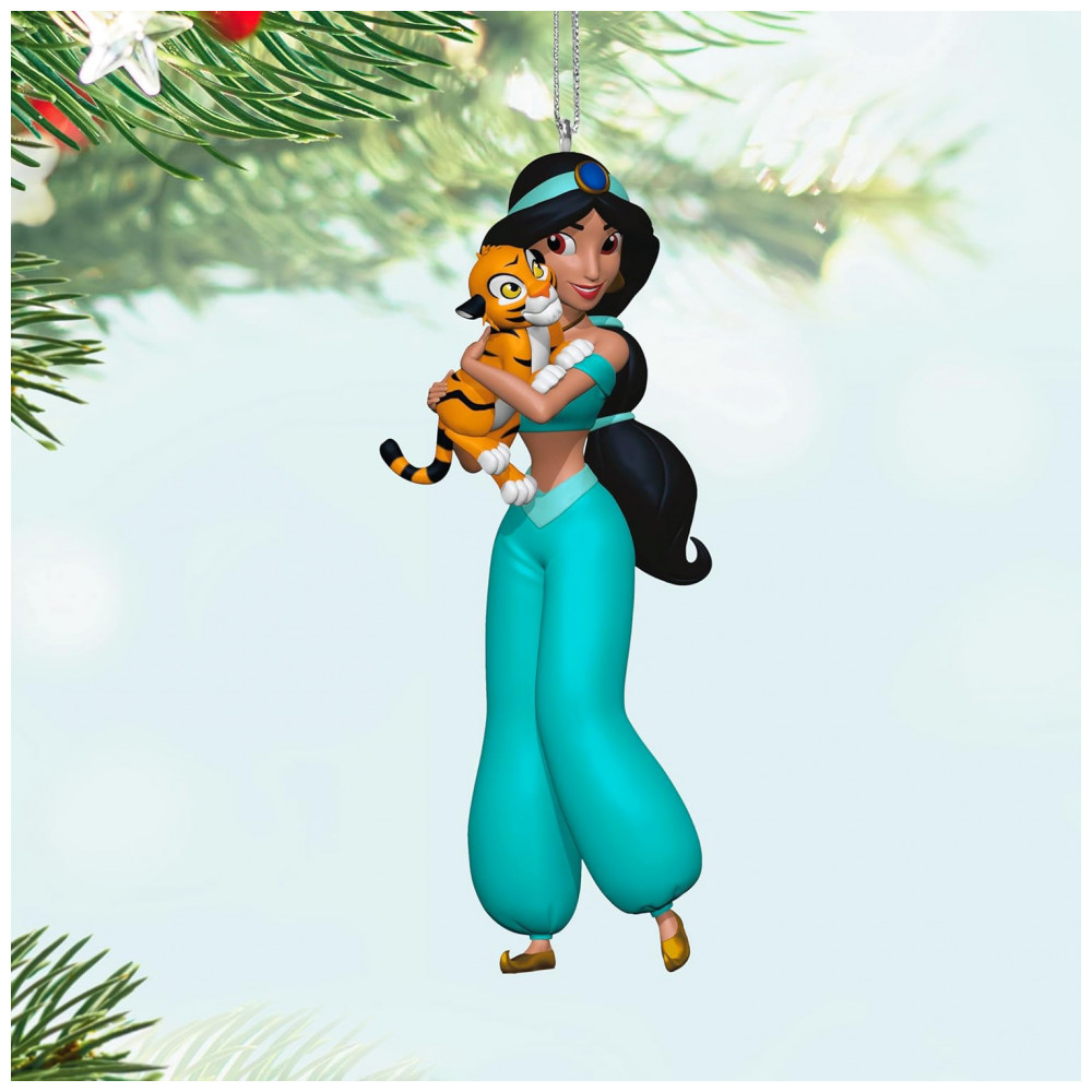 ECTQZWPYH9XC0B_5-1.jpg - Enfeite de Natal Hallmark Keepsake Disney Aladdin Jasmine e Rajah, Plástico 4,3x10,5x3,4 cm