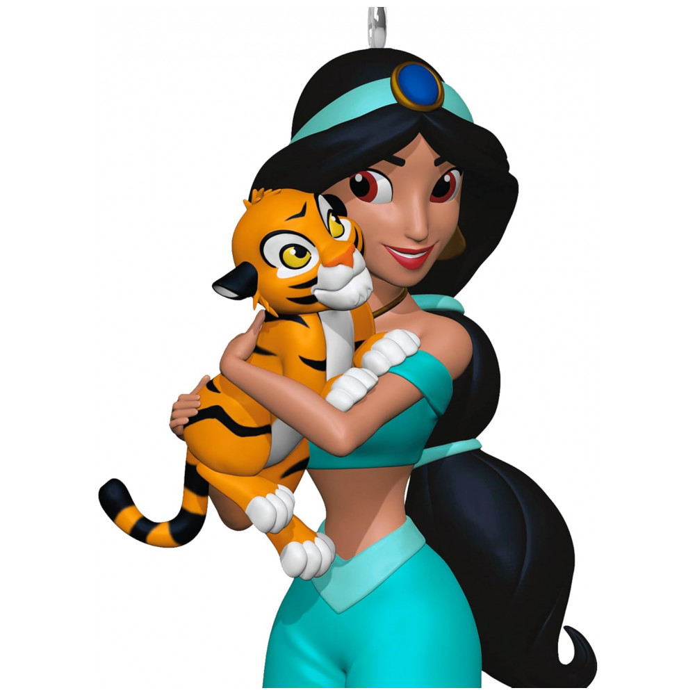 ECTQZWPYH9XC0B_6-1.jpg - Enfeite de Natal Hallmark Keepsake Disney Aladdin Jasmine e Rajah, Plástico 4,3x10,5x3,4 cm