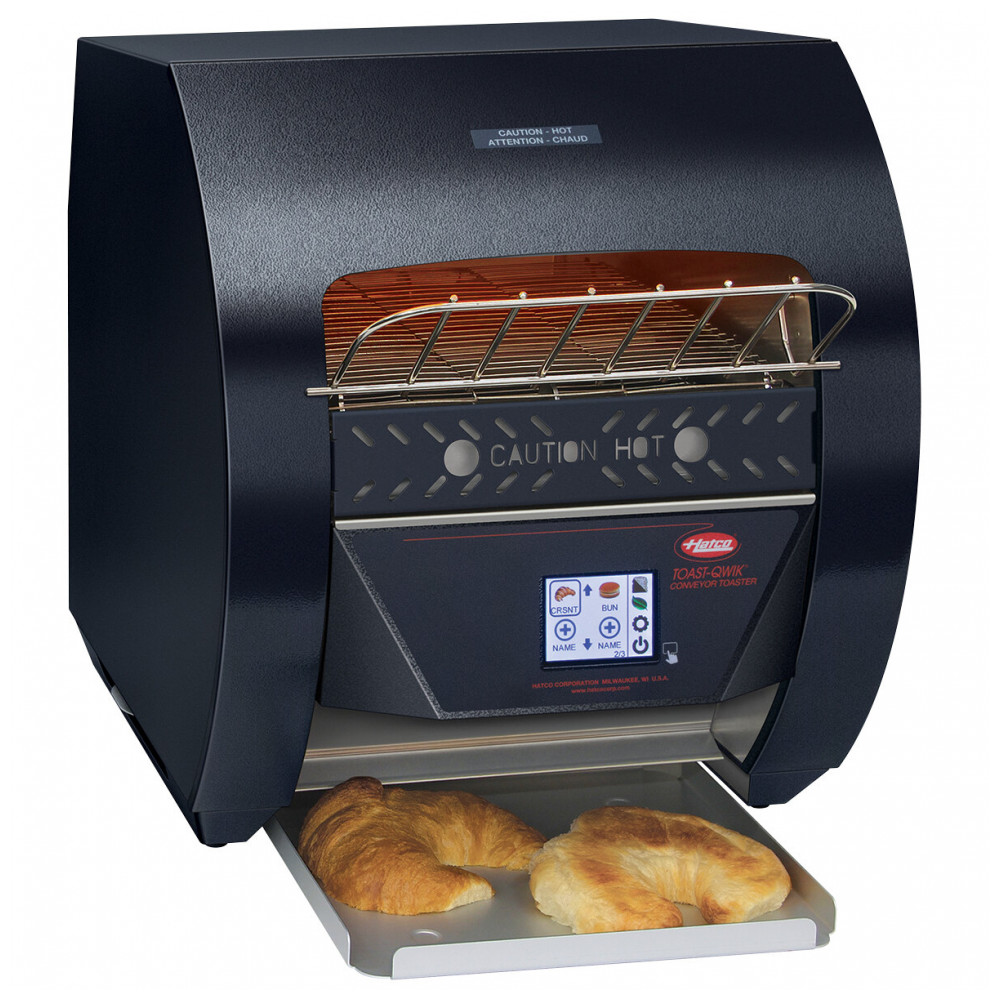 ECTQb0043qt314_CK_0-1.jpg - Torradeira de Esteira Hatco TQ3400 ToastQwik Preta com 2 Aberturas e Controles Digitais 110V 1780W