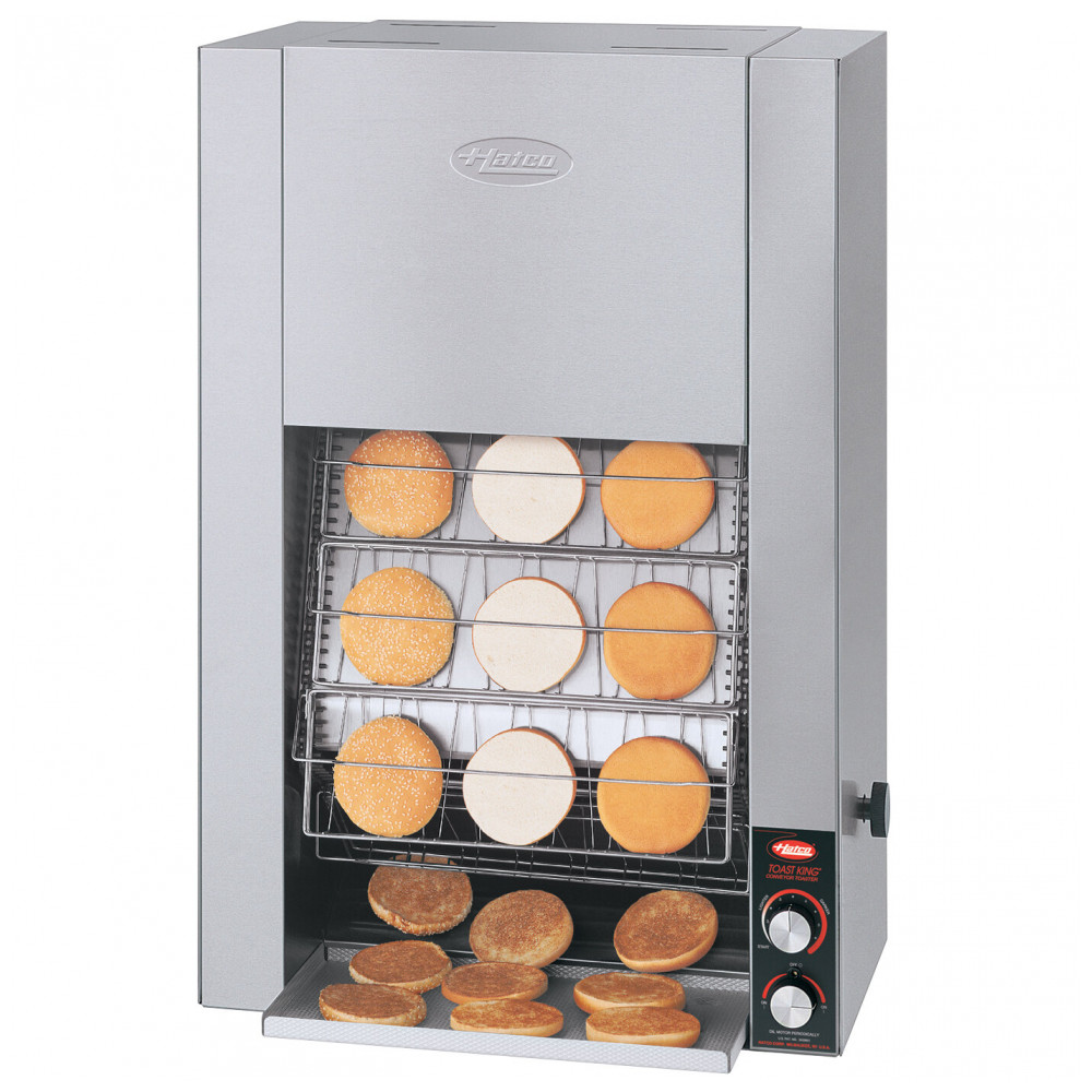 ECTQbb551kt314_CK_0-1.jpg - Hatco TK155B Toast King: Torradeira Vertical de Esteira para 3 Partes de Pães de Hambúrguer 208V