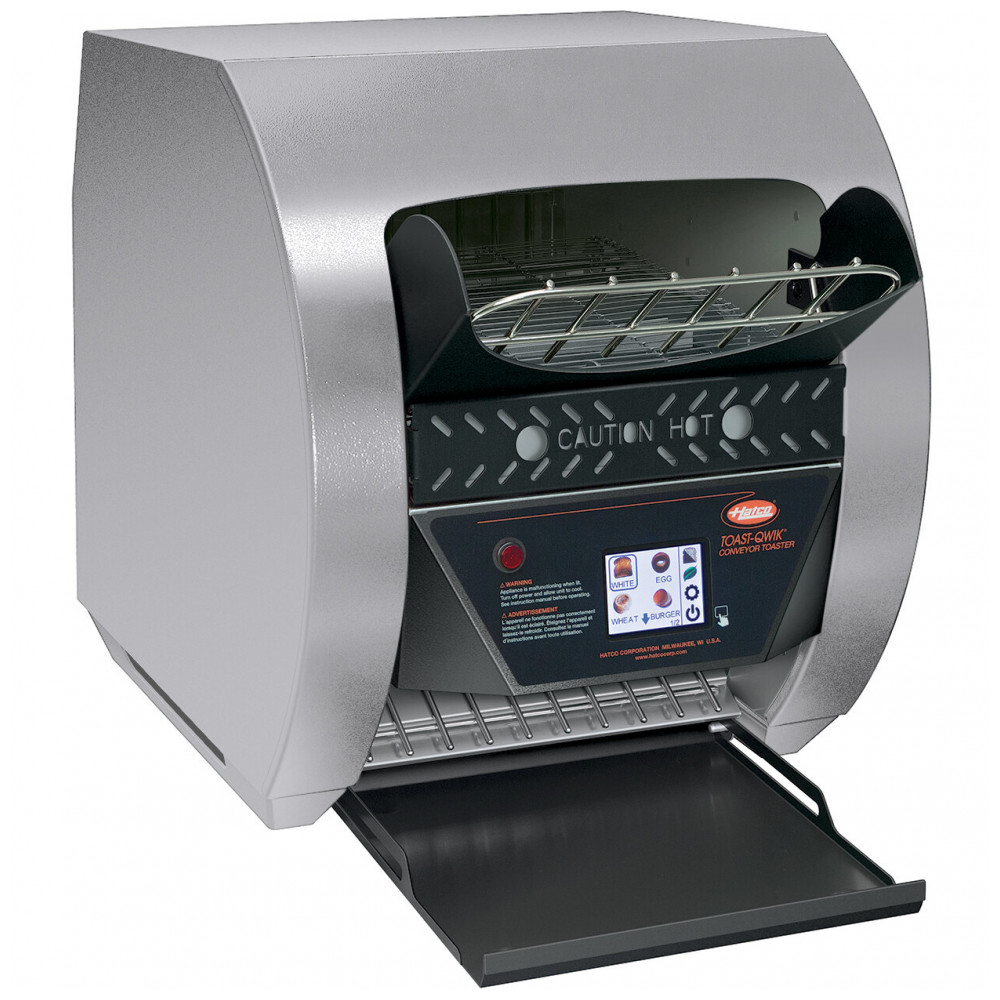 ECTQbsh0053qt314_CK_0-1.jpg - Torradeira de Esteira de Aço Inoxidável Hatco TQ3500H ToastQwik com 3 Aberturas e Controles Digitais 208V 2220W