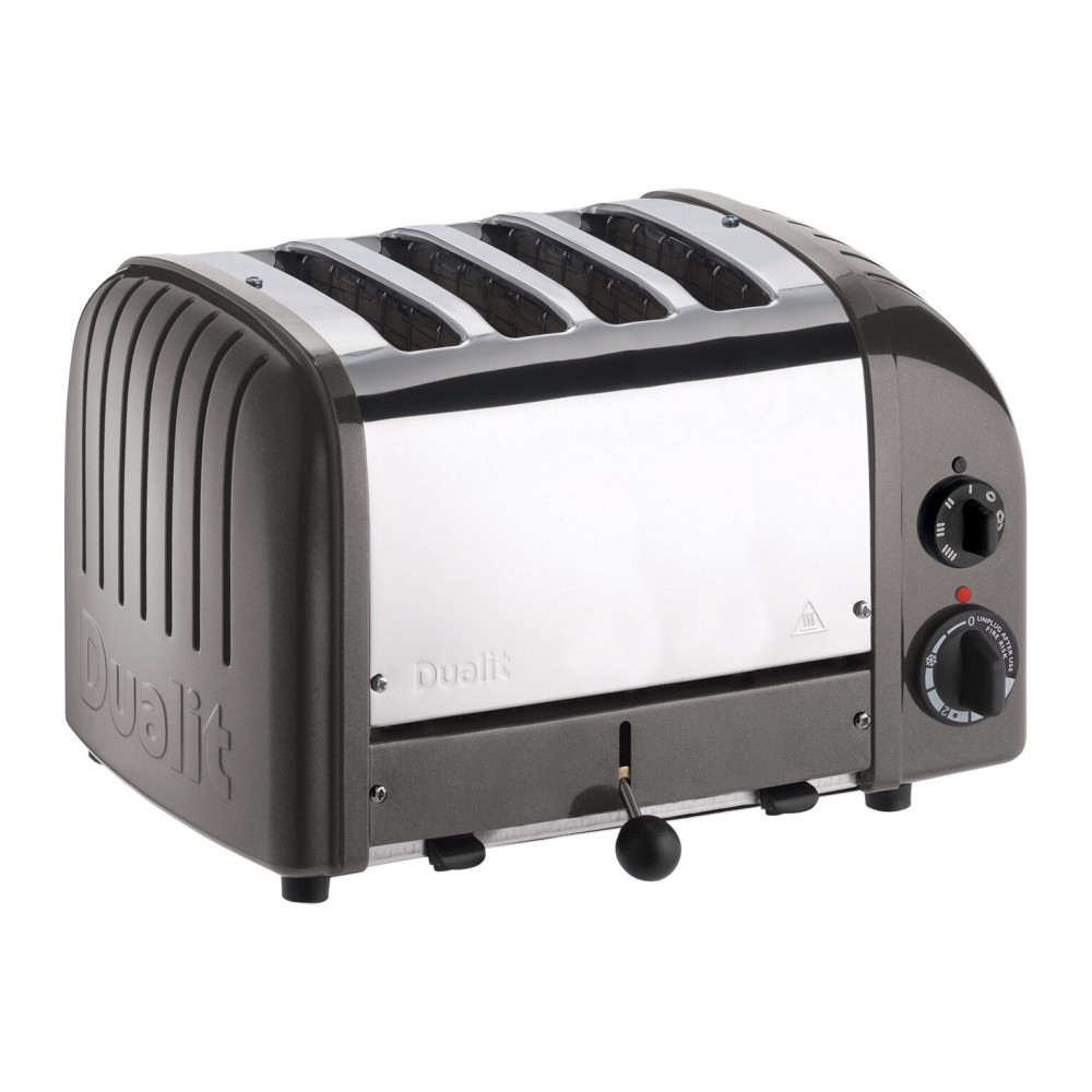 ECTQm4wtcc97_CK_0-1.jpg - Torradeira Padrão Cadco CTW4M de 4 Fatias com 1 Slot e Painéis de Alumínio Fundido Cinza Metálico 110V